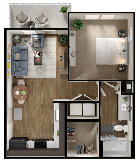 A series of images showing different rooms of a house.